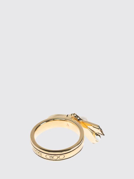 26FW 지미추 반지 RIBBONRINGJKI GOLD BLACK WHITE - JIMMY CHOO