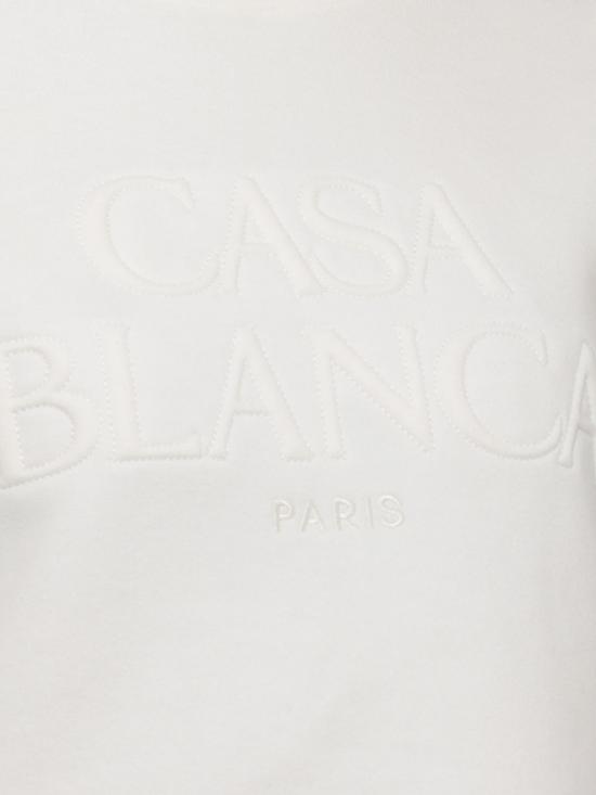 26FW 카사블랑카 스웨터 WPF26JTP527 01 White - CASABLANCA