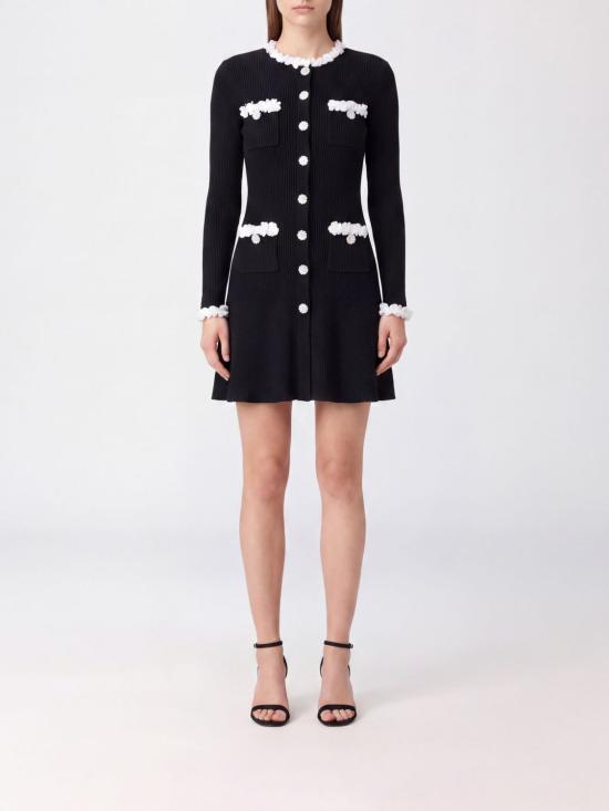 26FW 셀프 포트레이트 롱 원피스 AW26099SB Black