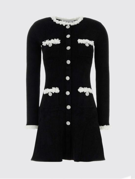26FW 셀프 포트레이트 롱 원피스 AW26099SB Black - SELF PORTRAIT