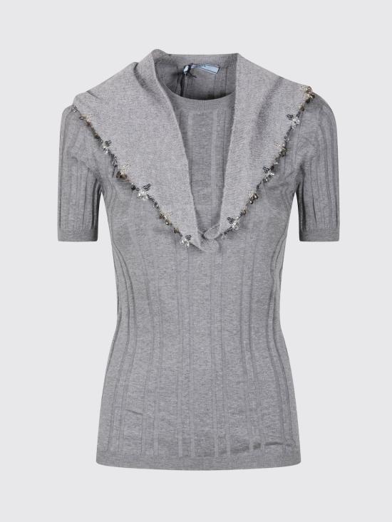 26FW 프라다 스웨터 P24G3TSOOO17WK F0031 Grey