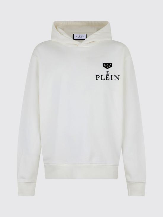 26SS 필립 플레인 후드 티셔츠 UAFCMJB4090PTE180N 01 White - PHILIPP PLEIN