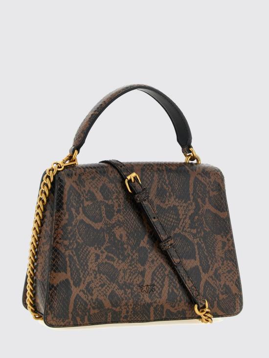 26FW 핑코 토트백 100066A3E5 M16Q Brown - PINKO