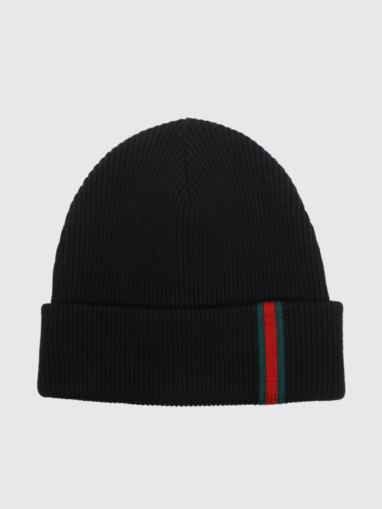 26FW 구찌 웹 디테일 울 비니 8341924G200 1000 Black
