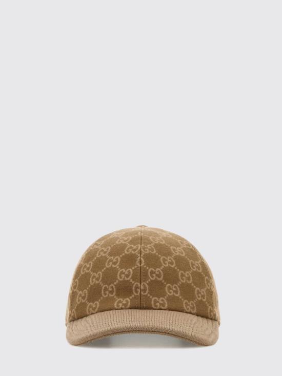 26FW 구찌 GG 니트 패브릭 베이스볼 햇 8527204HBIC 2065 Brown