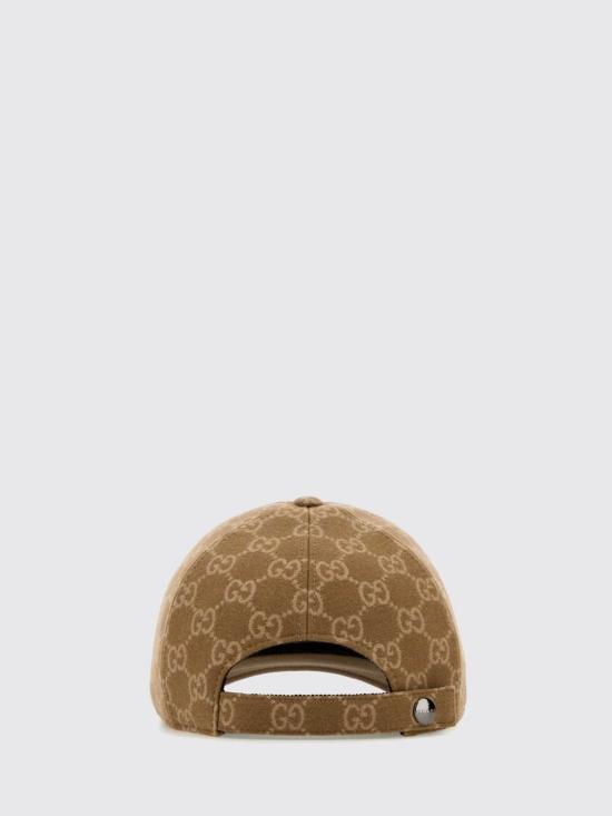 26FW 구찌 GG 니트 패브릭 베이스볼 햇 8527204HBIC 2065 Brown - GUCCI