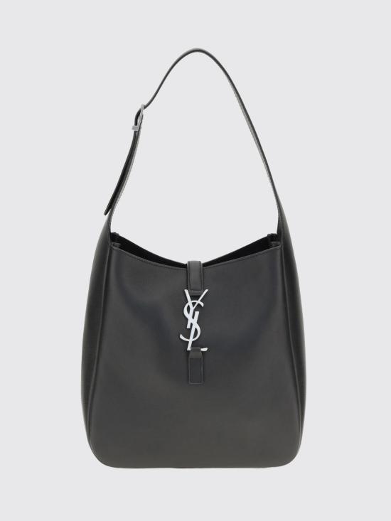 26FW 생로랑 LE 5 A 7 서플 스몰 그레인드 레더백 713938AACQG 1000 Black