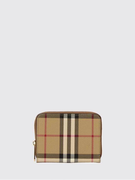 26FW 버버리 스몰 체크 집 어라운드 월렛 8109810 Brown