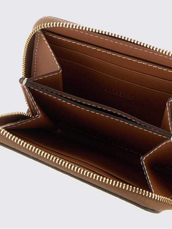 26FW 버버리 스몰 체크 집 어라운드 월렛 8109810 Brown - BURBERRY
