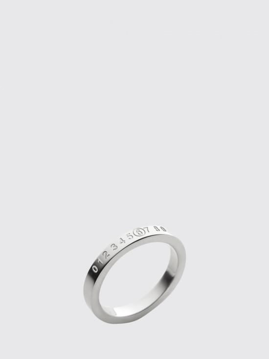 26FW MM6 메종마르지엘라 뉴메릭 미니멀 시그니처 링 SM6UQ0059P6469 951 Silver - MM6 MAISON MARGIELA