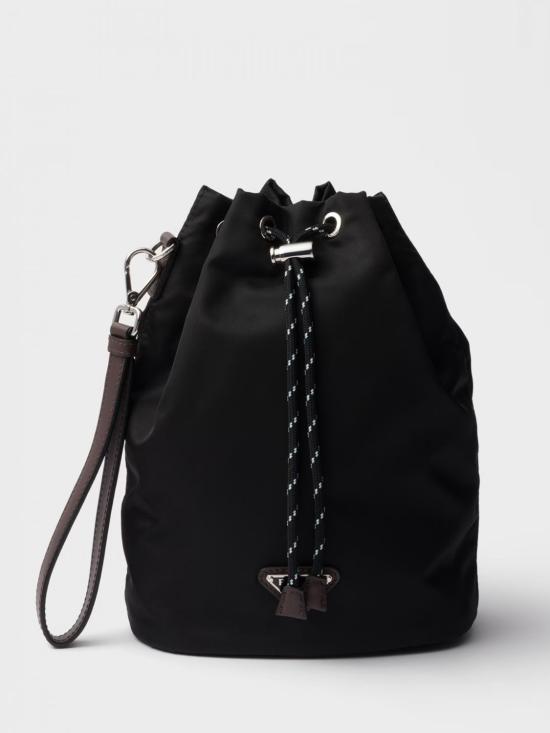 26FW 프라다 스피드락 리나일론 앤 레더 파우치 2NE0672HE1 F0002 Black