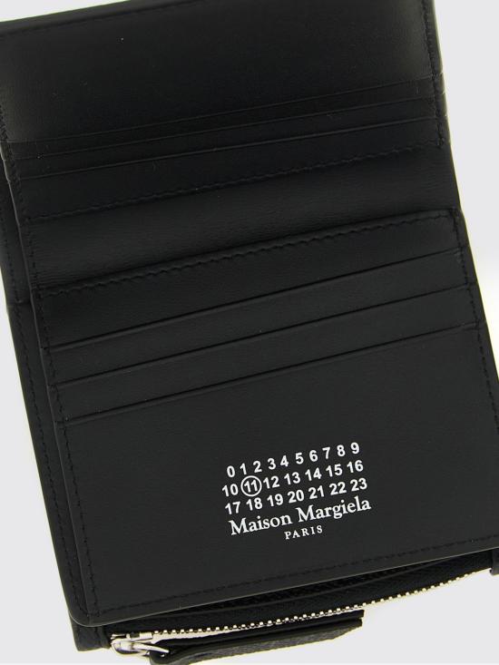 26FW 마르지엘라 레더 플랩 월렛 SA1UI0023P4745 T8013 Black - MAISON MARGIELA