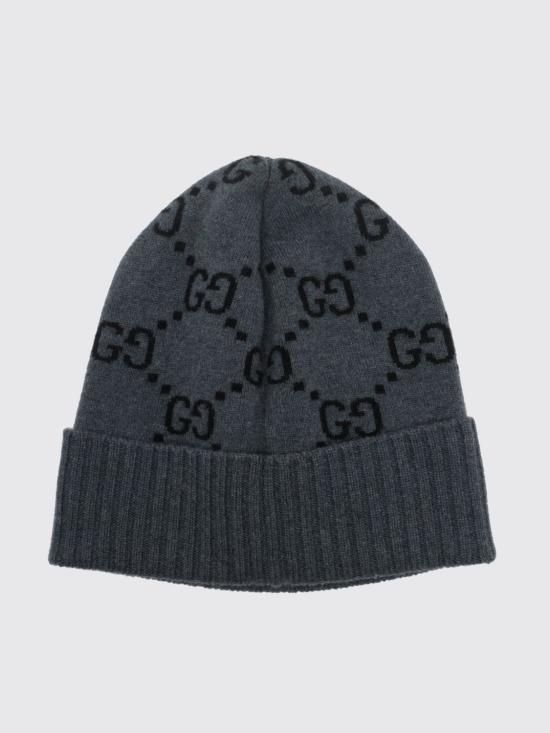 26FW 구찌 GG 캐시미어 자카드 비니 8113924GABX 1260 Grey - GUCCI