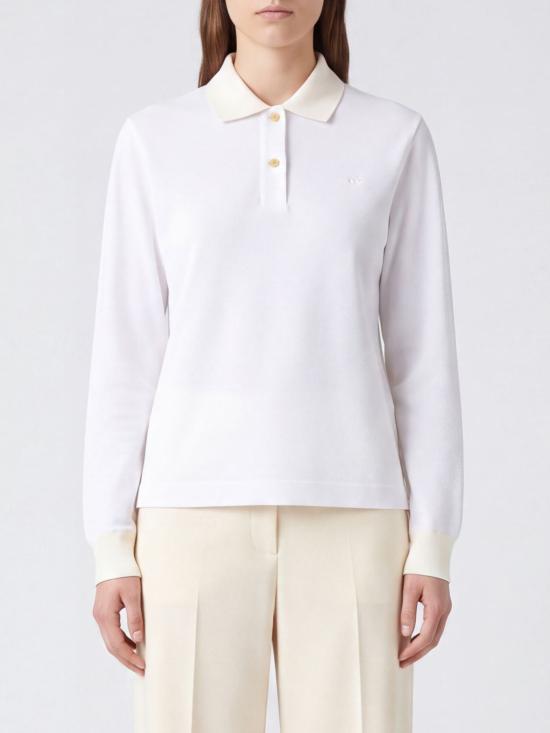 26FW 질샌더 폴로 티셔츠 J02GL0121J20374 100 White