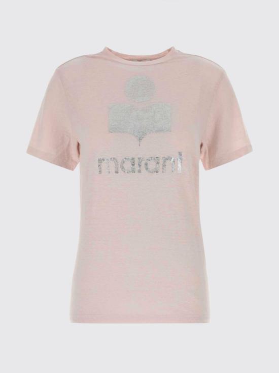 26FW 이자벨마랑에뚜왈 즈웰 로고 티셔츠 TS0001FBA1N10E LKSI Pink - ISABEL MARANT ETOILE
