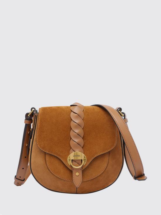 26FW 이자벨마랑 알타이 스웨이드 가죽 스몰 숄더백 BF0099FAC2C21M 50CO Brown