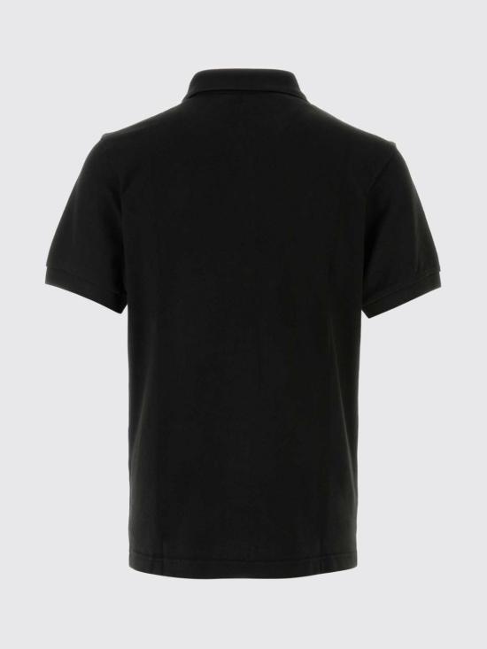 26FW 겐조 시그니처 엠브로이드 슬림 코튼 폴로 셔츠 FG65PO1554PU 99J Black - KENZO