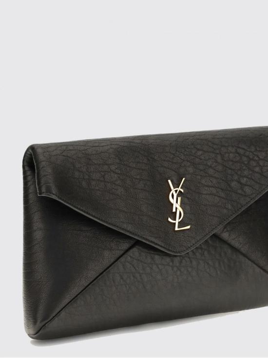 26FW 생로랑 카산드라 라지 엔벨로프 파우치 769307AACYT 1000 Black - SAINT LAURENT