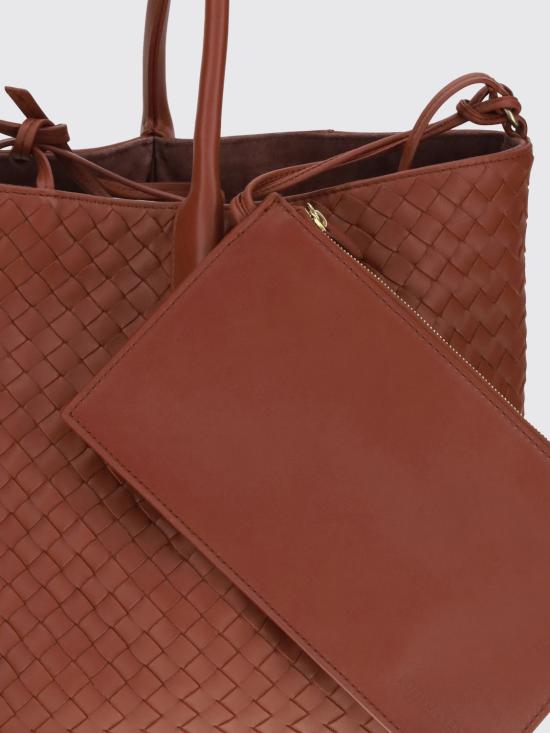 26FW 보테가베네타 라지 피나코테카 숄더백 817166V5AG1 8806 Rust - BOTTEGA VENETA