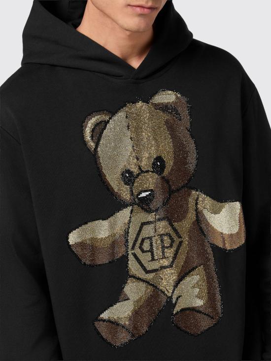 26SS 필립 플레인 후드 티셔츠 LADCMJB3810PTE180N 02 Black - PHILIPP PLEIN