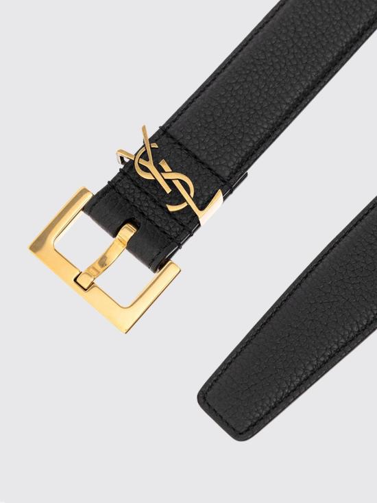 26FW 생로랑 모노그램 벨트 634440DTI0W 1000 Black - SAINT LAURENT