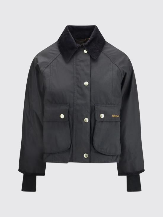 26FW 바버 크롭드 비드넬 왁스 재킷 LWX1403 BK71 Black - BARBOUR
