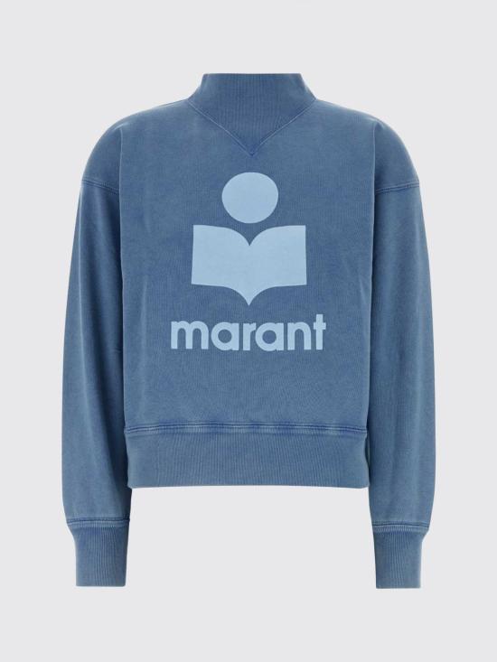 26FW 이자벨마랑에뚜왈 모비 코튼 스웨트셔츠 로고 SW0003FAD1M04E BULB Blue - ISABEL MARANT ETOILE