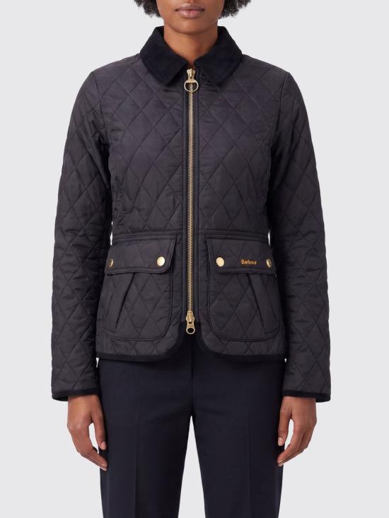 26FW 바버 비드넬 피티드 퀼티드 재킷 LQU1765 BK91 Black