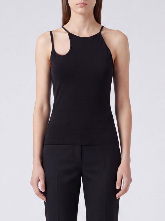 26FW 알렉산더 맥퀸 탑 A0005IQLAFL 1000 Black