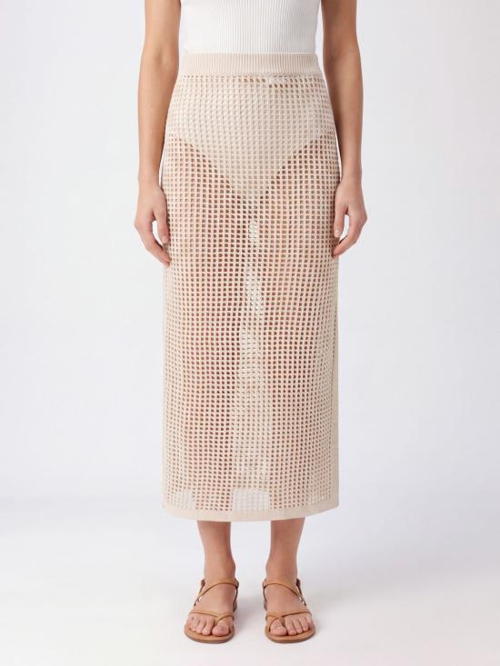 26SS 세인트바쓰 롱 스커트 DRL0001 01408H Yellow Cream