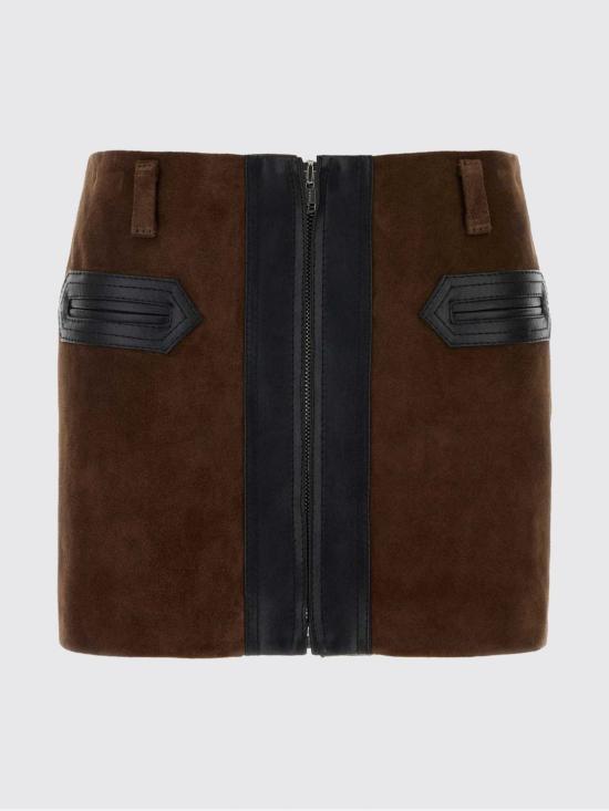 26FW 마르니 스커트 GOMX0848QUULV894 00M72 Brown - MARNI
