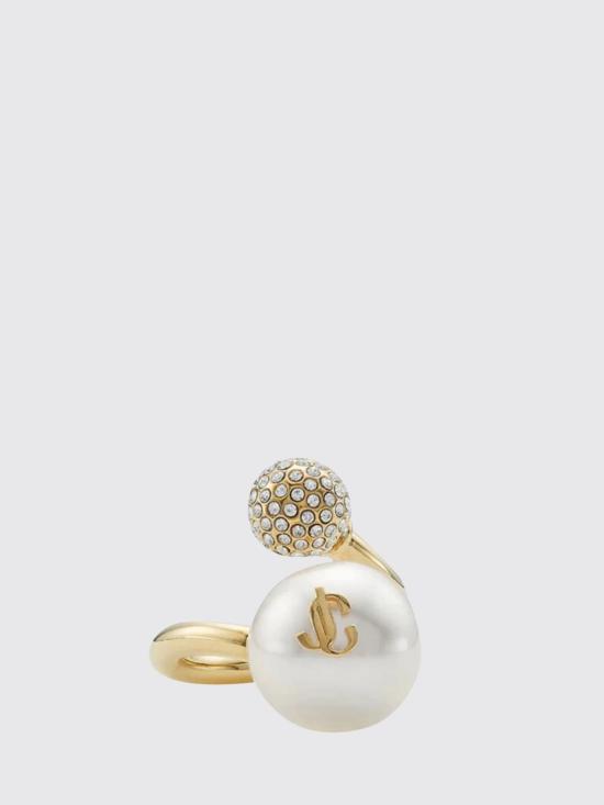 26FW 지미추 반지 AURIRINGJIQ GOLD WHITE CRYSTAL