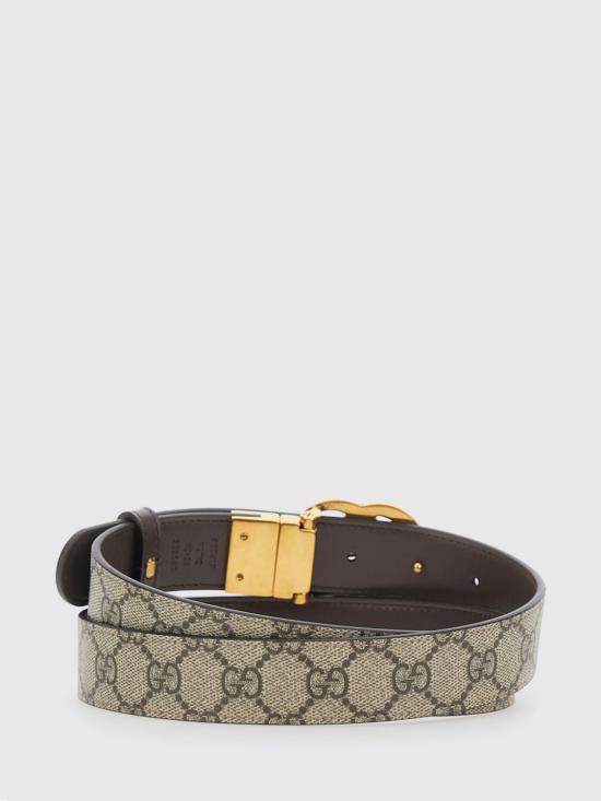 26FW 구찌 GG 마몽 리버시블 벨트 65941792TIC 8358 Beige - GUCCI