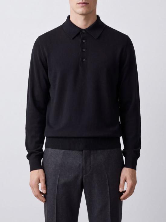 26FW 톰포드 폴로 티셔츠 KPL053YMW103 NAA Black