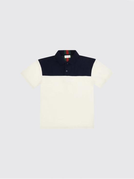 26FW [키즈] 구찌 폴로 셔츠 864652XJHVF 9791 Ivory