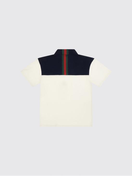 26FW [키즈] 구찌 폴로 셔츠 864652XJHVF 9791 Ivory - GUCCI