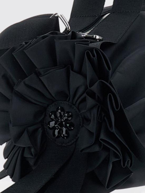 26FW 시몬로샤 리본 로제트 자수 토트백 BAG222B0761 BLACKJET - SIMONE ROCHA