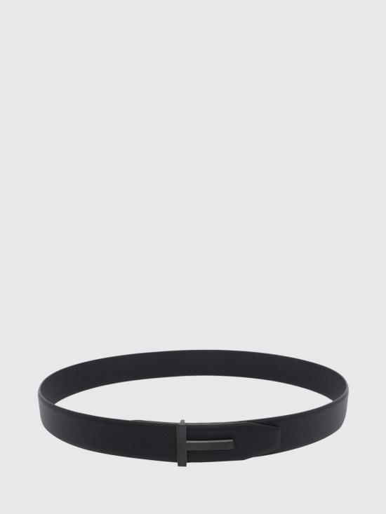 26FW 톰포드 그레인 레더 T 아이콘 벨트 40mm TB178LCL236S NAA Black