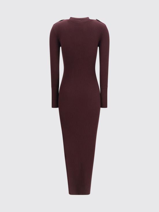26FW 쿠레쥬 롱 원피스 326MRO906FI0001 4010 Burgundy - COURREGES