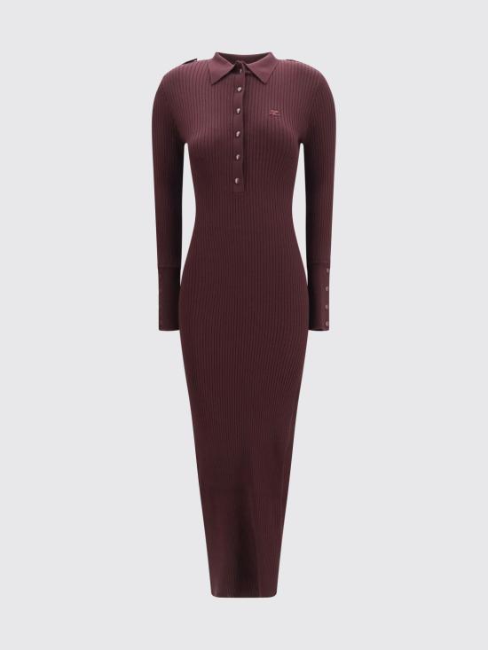 26FW 쿠레쥬 롱 원피스 326MRO906FI0001 4010 Burgundy - COURREGES