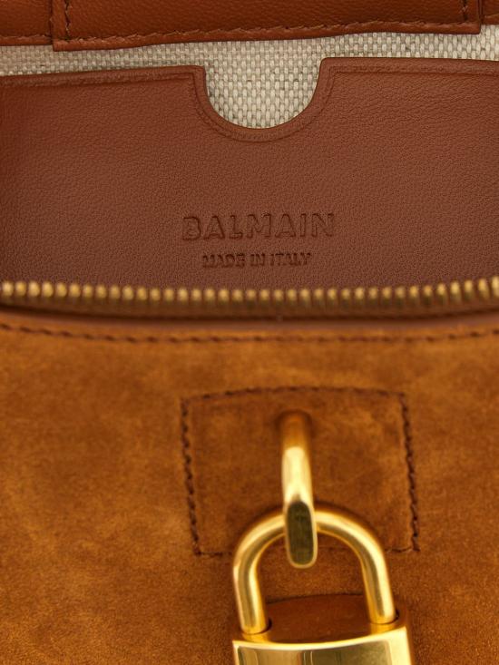 26FW 발망 토트백 HN1BH004LMOS GYY Brown - BALMAIN