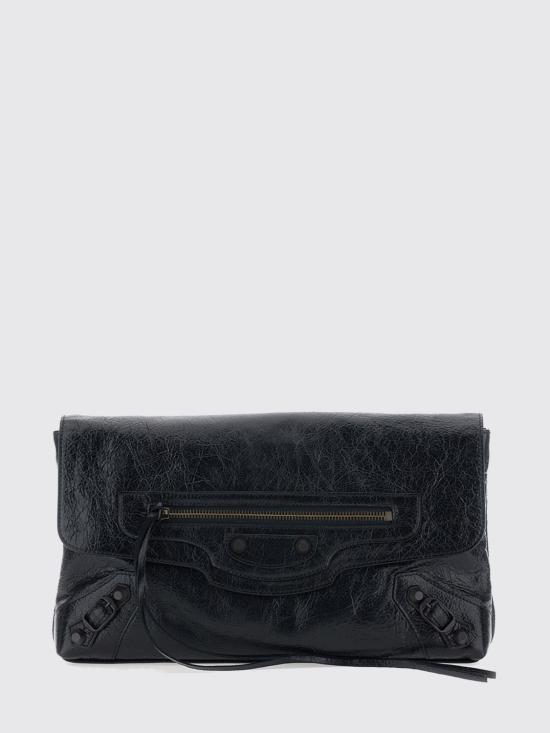 26FW 발렌시아가 르 시티 클러치 8733862ABEK 1000 Black