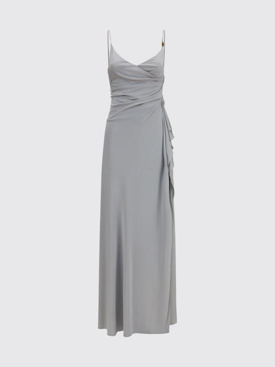26FW 베르사체 롱 원피스 10258421A12497 1EE10 Silver - VERSACE