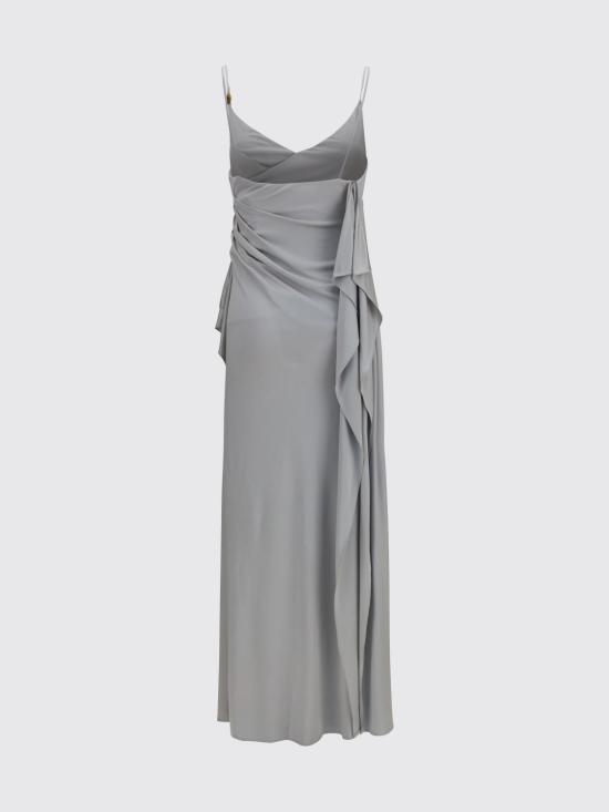 26FW 베르사체 롱 원피스 10258421A12497 1EE10 Silver - VERSACE