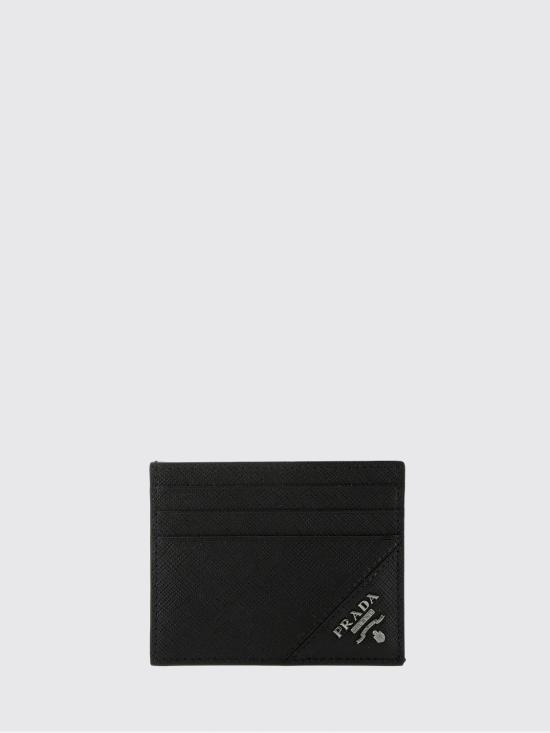26FW 프라다 사피아노 가죽 카드 홀더 2MC223QME F0002 Black