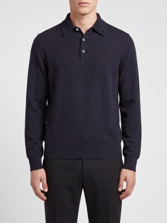 26FW 에르메네질도제냐 폴로 티셔츠 RE8J00132 B98 Blue
