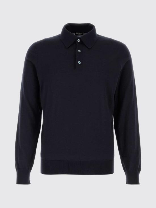 26FW 에르메네질도제냐 폴로 티셔츠 RE8J00132 B98 Blue - ERMENEGILDO ZEGNA