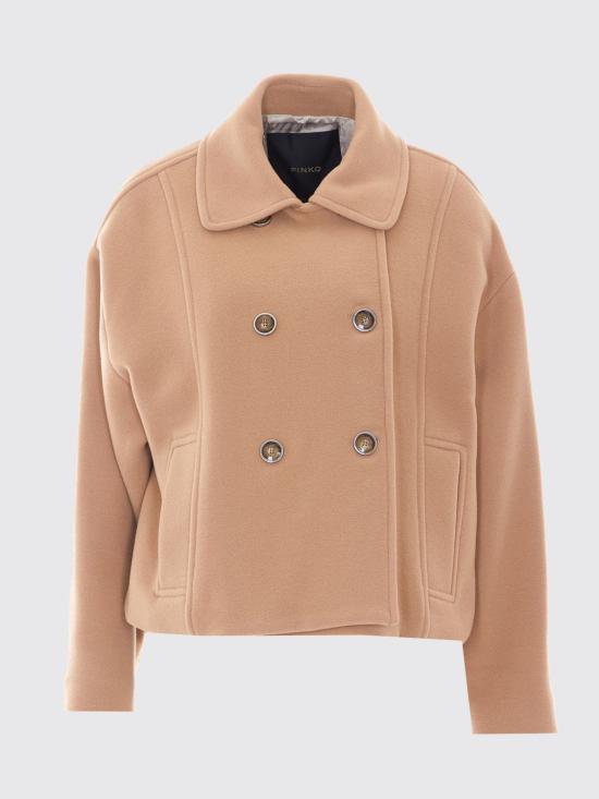 26FW 핑코 코트 107552A3FG D37 Beige - PINKO
