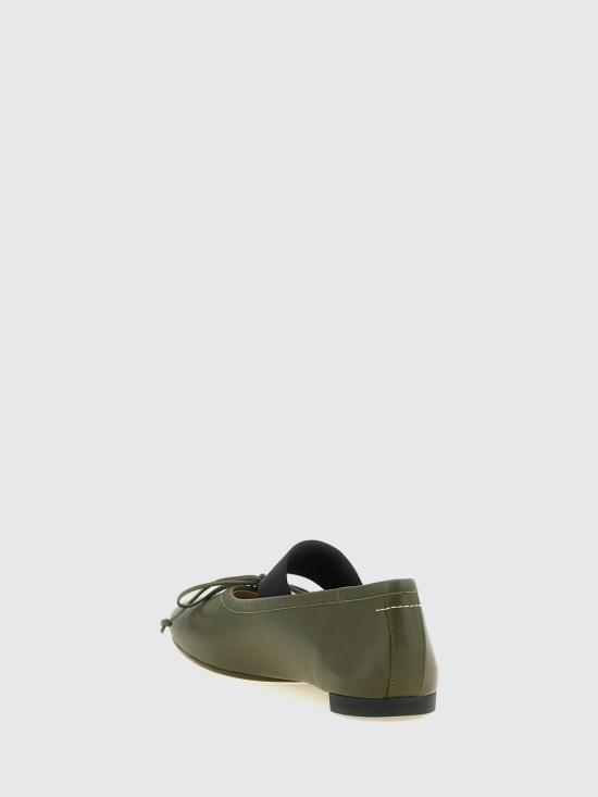 26FW MM6 메종마르지엘라 아나토믹 뉴메릭 발레리나 플랫 슈즈 S59WZ0099P3628 T7010 Green - MM6 MAISON MARGIELA