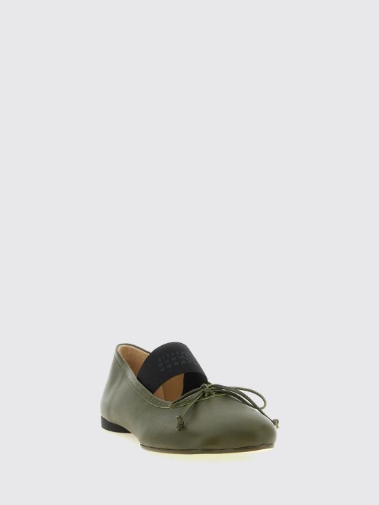 26FW MM6 메종마르지엘라 아나토믹 뉴메릭 발레리나 플랫 슈즈 S59WZ0099P3628 T7010 Green - MM6 MAISON MARGIELA